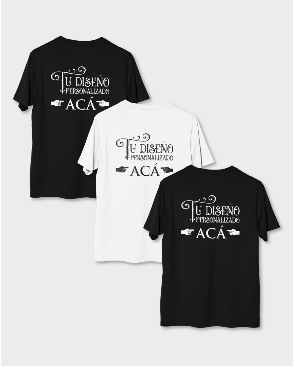 Promo 3 remeras personalizadas