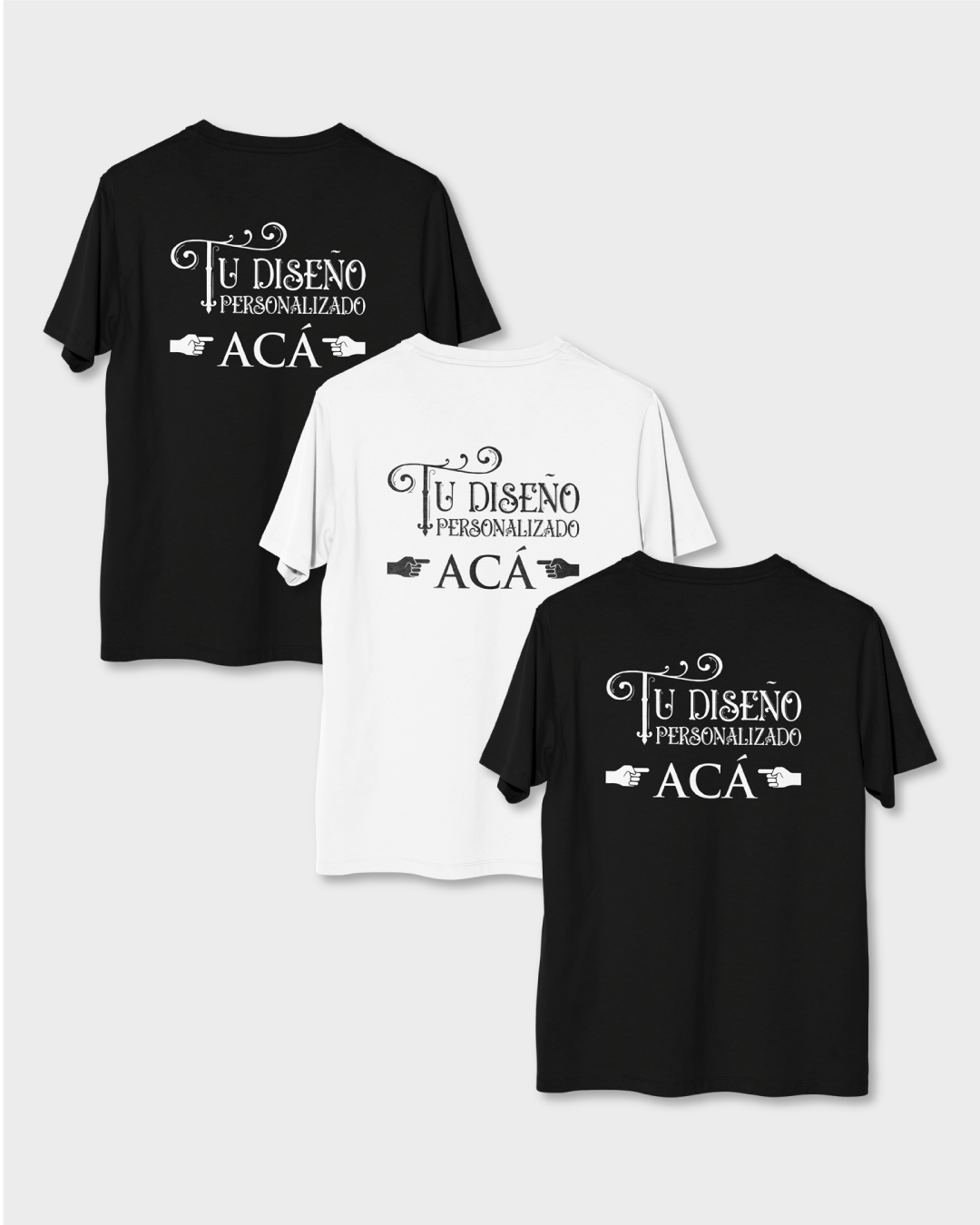 Promo 3 remeras personalizadas